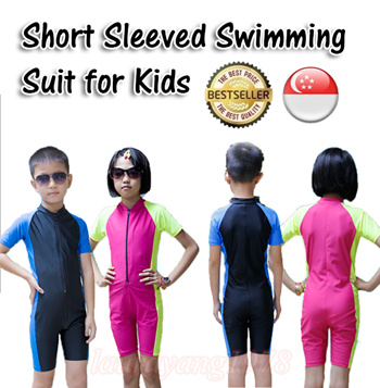 Qoo10 - Kids Snorkel Diving Short Sleeve Swimming Suit Swimwear Swim ...