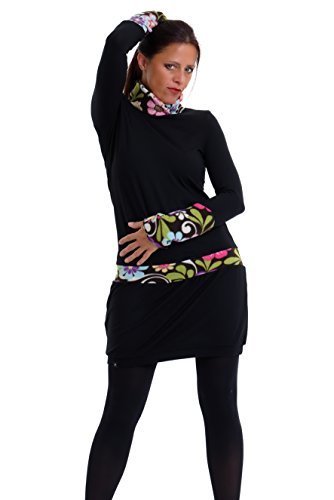 Qoo10 Direct From Germany Kleid Winter Damen Mit Fleece Rollkragen Schwar Women S Clothing