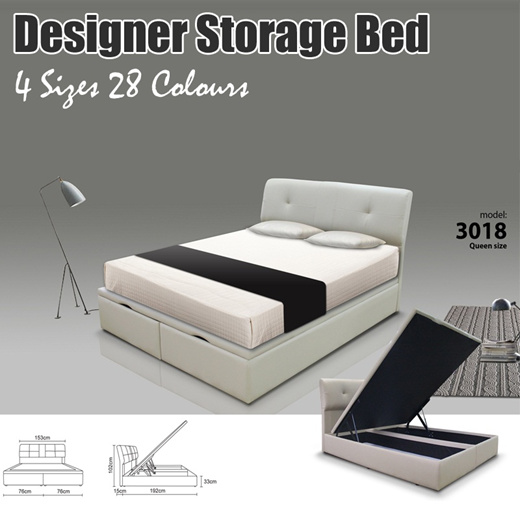 Qoo10 Storage Bed Base Furniture Deco, Queen Storage Bed No Headboard
