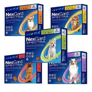 NexGard Spectra Tablet Packs - Treats heartworm fleas and ticks in Dogs