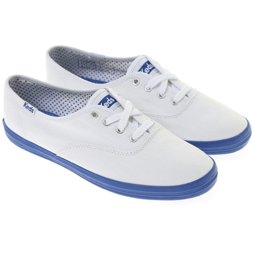 keds blue and white