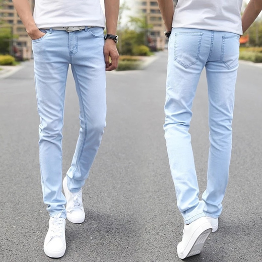 Qoo10 - sale 2021New Men Stretch Skinny Jeans Male Designer Brand Super ...