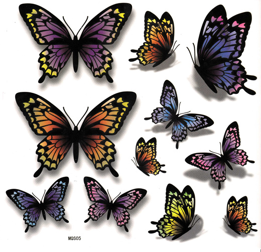Qoo10 - New 3D Butterfly tattoo stickers waterproof women body painting tattoo... : Bath & Body Qoo10 - New 3D Butterfly tattoo stickers waterproof women body painting tattoo... : Bath & Body