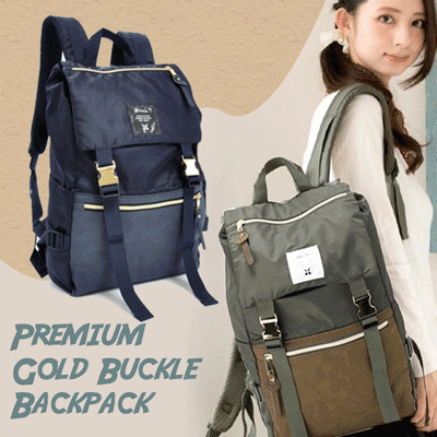 anello gold buckle backpack