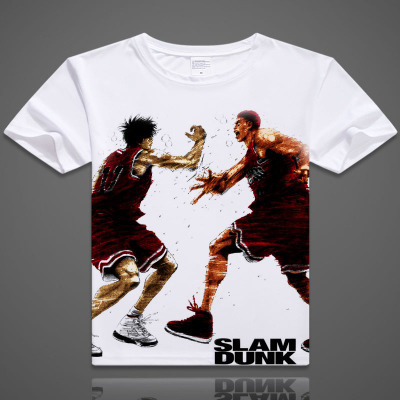 Sakuragi Hanamichi Print T Shirt Japanese Anime Slam Dunk Shohoku