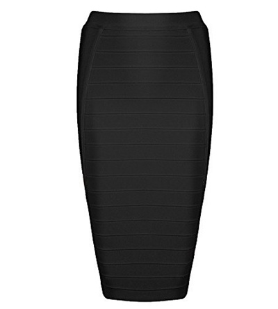Qoo10 - Hego Womens Stripe Wear to Work Bandage Bodycon Midi Skirts H1863  (XL,... : Women's Clothing