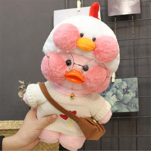 pink duck stuffed animal