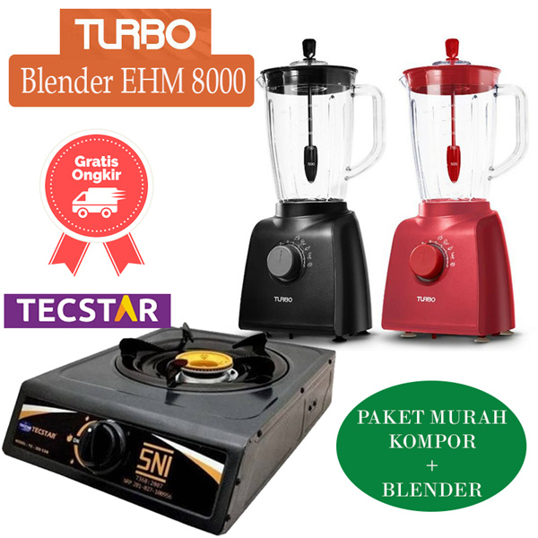 Paket Murah *Blender Turbo + Kompor Gas 1Tungku* Free Ongkir
