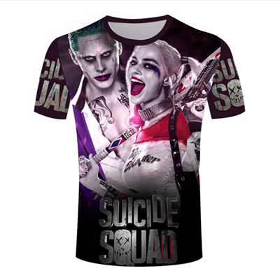 New Deadpool Suicide Squad Mens Harley Quinn Joker T Shirts 3d T Shirt Man Superhero Summer Movie T