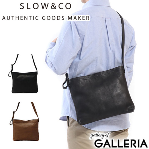 Qoo10 - SLOW fino shoulder bag Sacoche Mens Womens Leather 49S165H