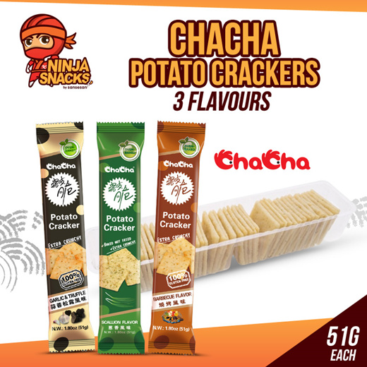 Qoo10 Bundle of 6 ChaCha Potato Crackers Cakes Snacks