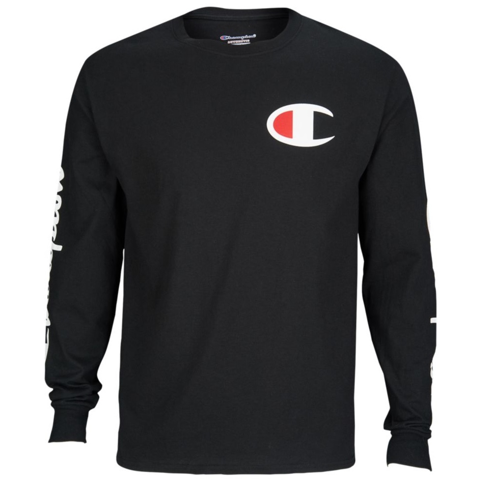 long sleeve champion shirt black