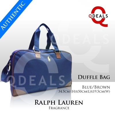 ralph lauren blue duffle bag