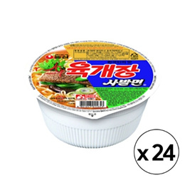 농심 육개장 사발면 86g x 24입 무료배송