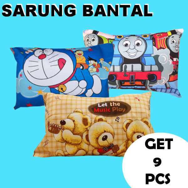 [ Get 9 Pcs ] SARUNG BANTAL aneka motif / corak / type akan di kirim random