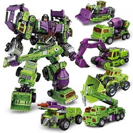 NBK Transformer transformation combination heavy equipment robot 6-piece set 2 colors