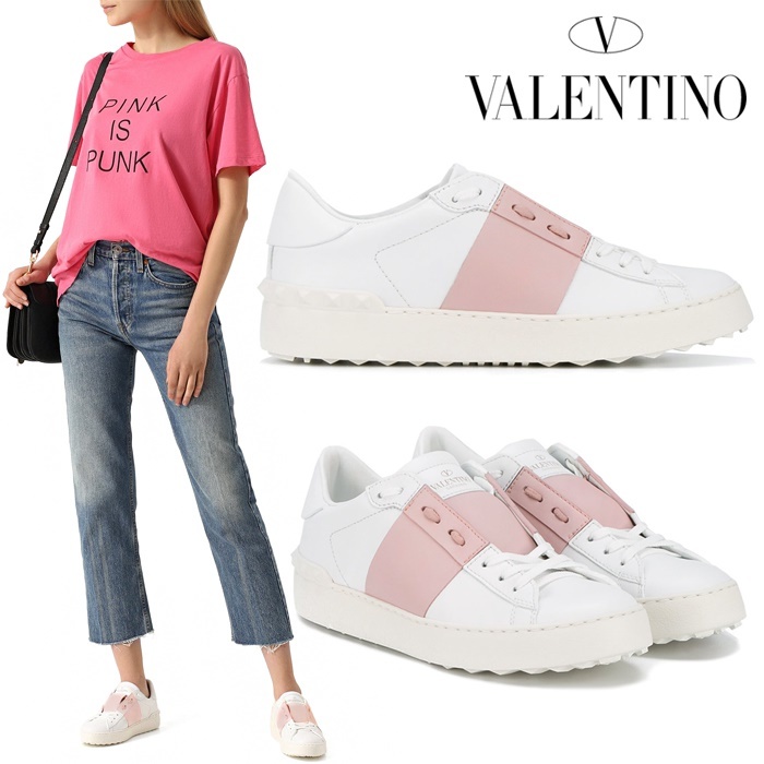 valentino open sneaker pink