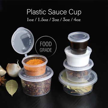 24 Pk Reusable Sauce Cups w/ Lids Stainless Steel Condiment Dressing Saucer Dish