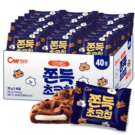 [W프라임][대용량] 쫀득 초코칩쿠키 800g (40입)