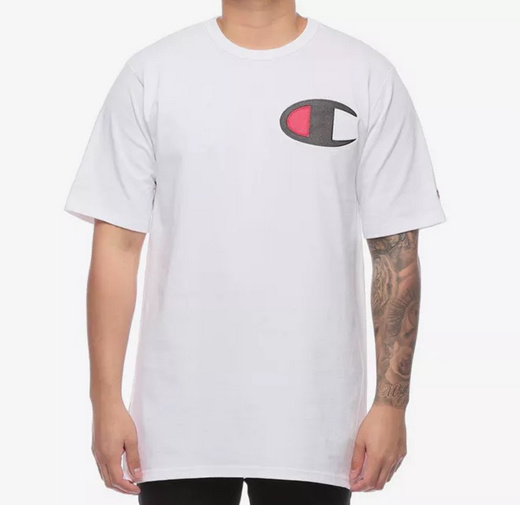 white champion tee