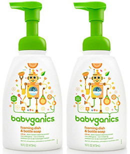 BabyGanics Dish Dazzler Foaming Dish & Bottle Soap Refill, Citrus - 32 fl oz bottle