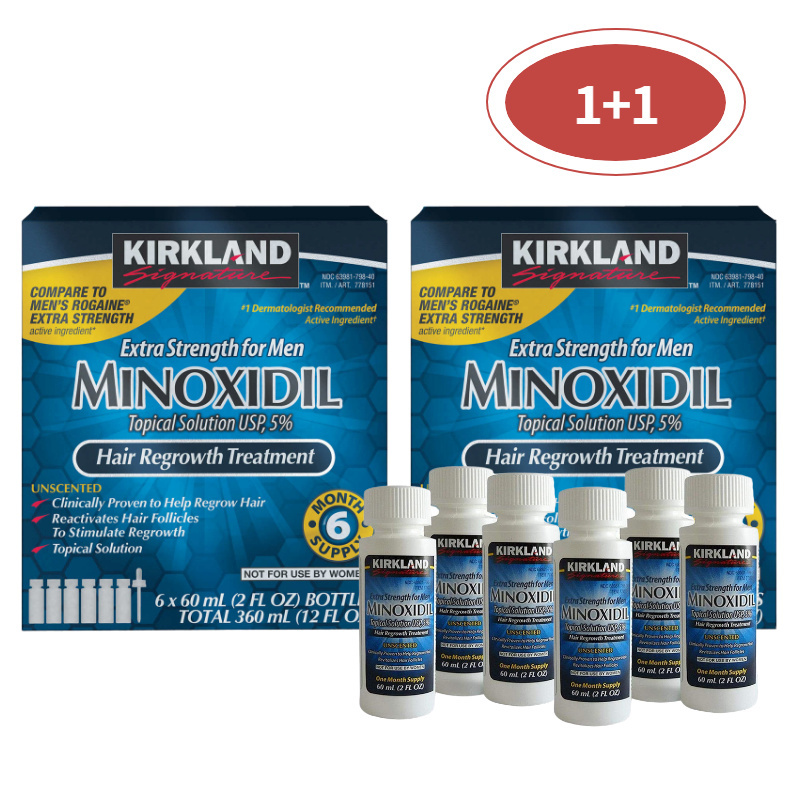 Qoo10 - 1 - 1 Specials (1 year) / [Kirkland] Minoxidil for Men#39s Hair ...