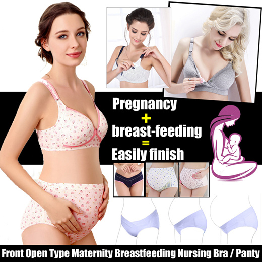 [RM 28.90](▼71%)*NEW HOT ITEM*Lace Cotton / Front Open Type Maternity  Breastfeeding Nursing Bra / Sleeping Bra*FAST SHIPPING*