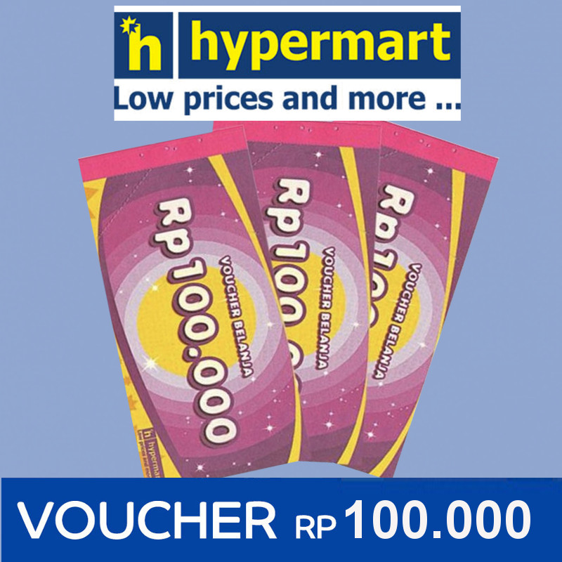 Qoo10 Rp 100 000 Hypermart Shopping Vouchers Physical Vouchers