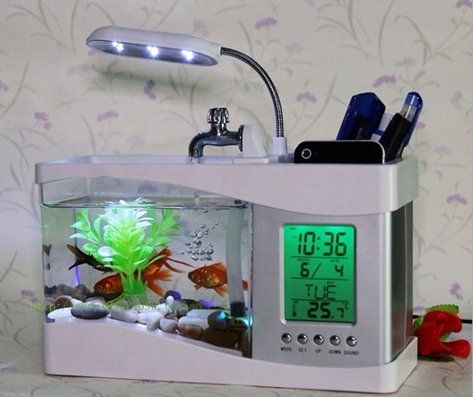 Qoo10 Usb Mini Fish Tank Aquarium Really Creative Small Acrylic