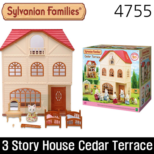 sylvanian families 3 story house gift set