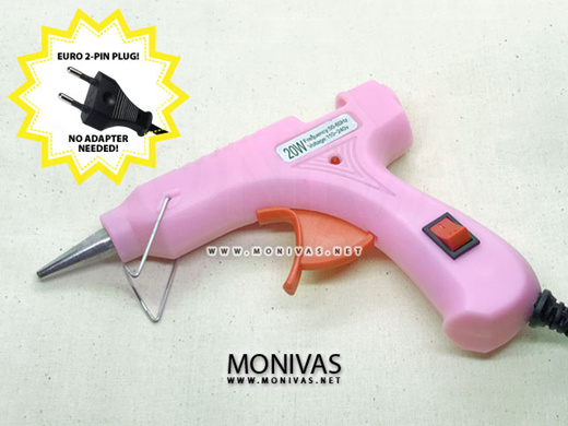 Buy Wholesale China 20w Pink Hot Melt Glue Gun Use In Diy And