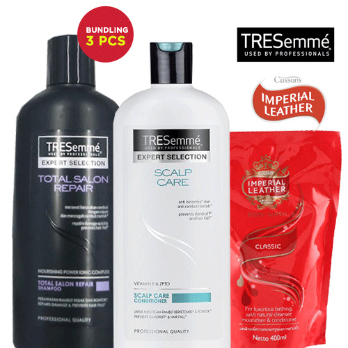 **FREE** IMPERIAL LETHER || Buy 2 Get 1 Free || TRESemme Shampo 1 || Scalp Care Conditioner Deals for only Rp66.460 instead of Rp94.943