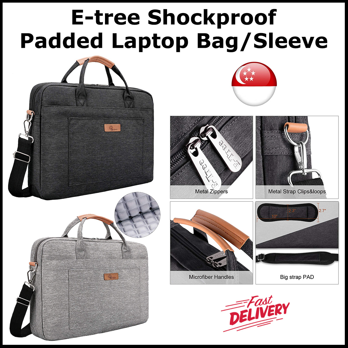 e tree laptop bag