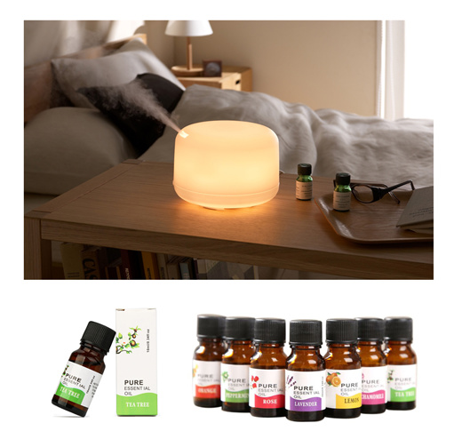 Qoo10 - FOC Essential Oil (Aroma Diffuser + Free USA 100% Essential Oil) *  Che : Household & Bedd