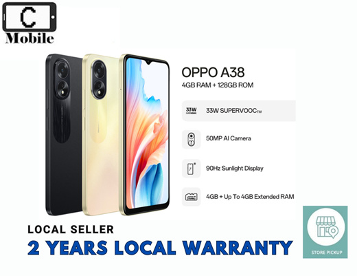 Oppo A38 8GB(4+4) + 128GB – Original Malaysia Set – Satu Gadget Sdn. Bhd.
