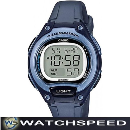 casio women's blue watch