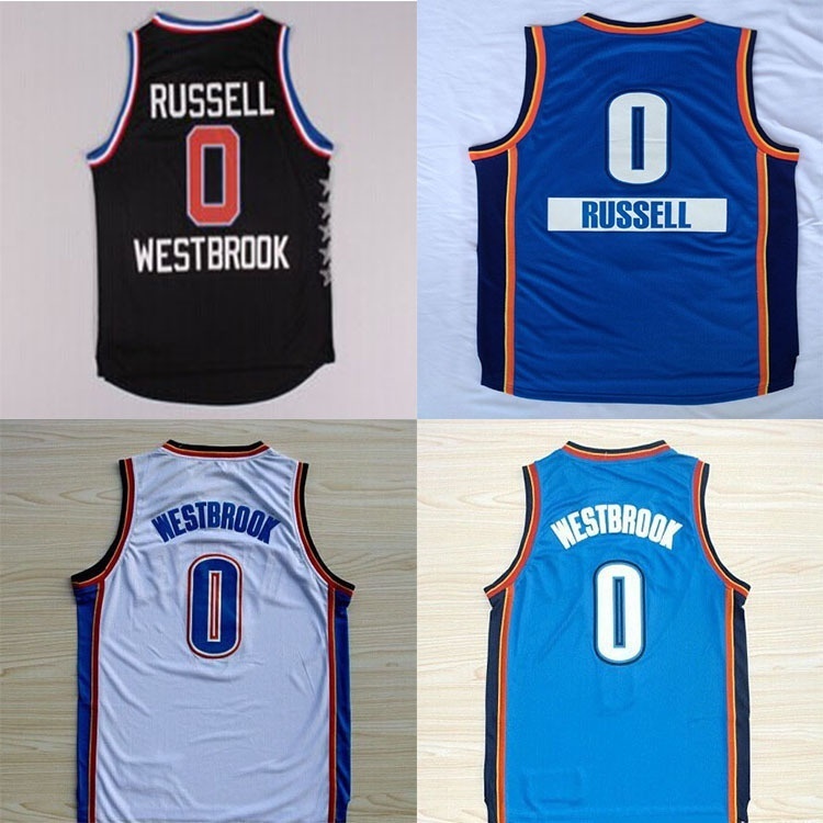 russell westbrook jersey blue