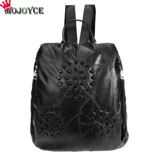 black fashion backpack