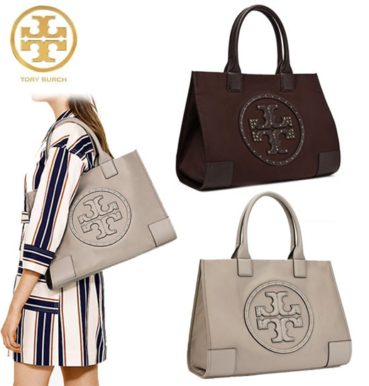 tory burch ella studded tote