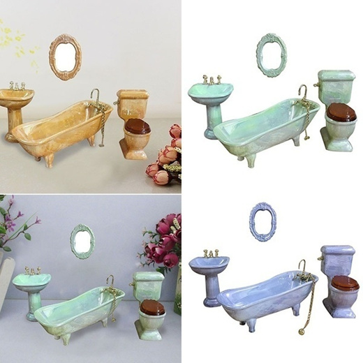 dollhouse bathroom set