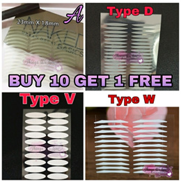 600pcs/300 Pairs Invisible Slim Single-Sided Eyelid Tapes Stickers