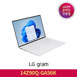 LG노트북 12세대 그램 14Z90Q-GA56K i5/ 메모리 16GB/ SSD 256GB/ Win11 Home / 화이트