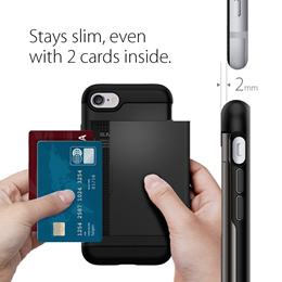 Spigen Slim Armor CS iPhone 8 Case with Slim Dual Layer Wallet Design and Card Slot Holder