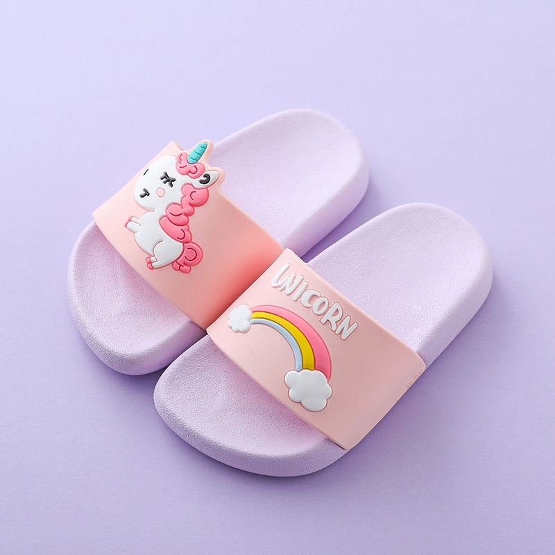 rainbow poo slippers