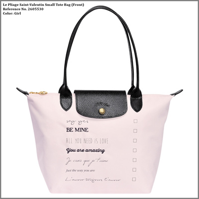 Longchamp 100 Authentic Le Pliage Saint Valentin Small Tote Bag Ready Stock