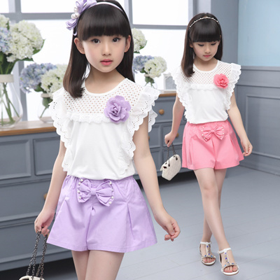 Skirt 2pcs Sets Dress Outfits Brand New Kids Baby Girls  Moana Summer T-shirt