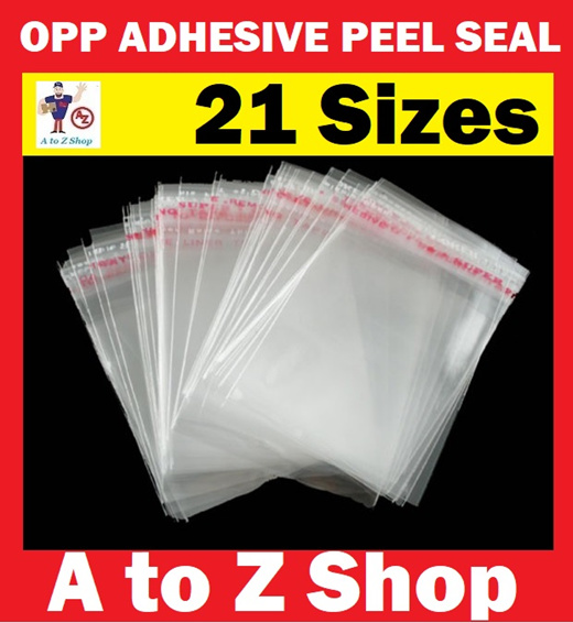 Qoo10 - Self Adhesive Clear OPP Peel and Seal Plastics Packaging Poly ...