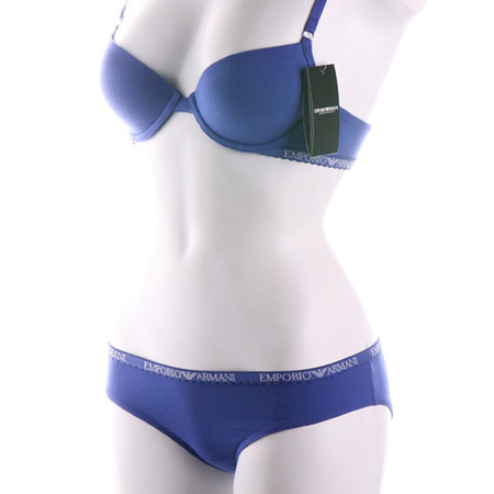 [US$71.20]Armani Emporio Armani Womens Bra Panties Underwear Set 4A317 Blue  Panties 2 Pieces