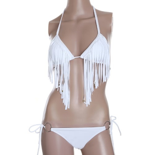 Qoo10 New Sexy Tassel Fringe Bikini Set Swimwear Beachwear Swimsuit Padded T Women S Clothing