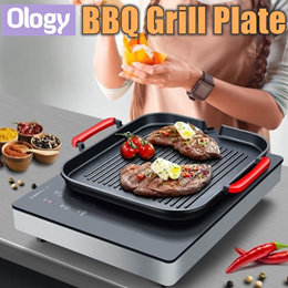 Ecostar Korean bbq Grill Plate Cookingware Titanium Coating Barbecue P